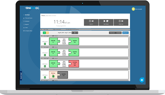 Web Based Time Tracking With Scheduling - TimeTrakGO