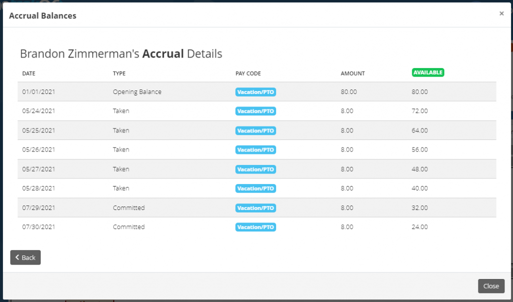 PTO Tracker Vacation Time Tracker TimeTrakGO