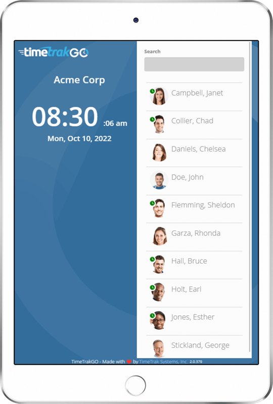 Based Employee Time Clock Software TimeTrakGO