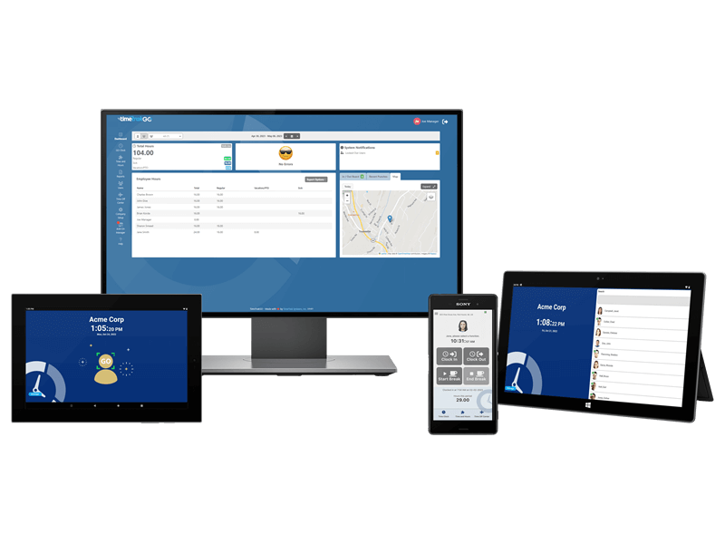 Time Clock App Dashboard