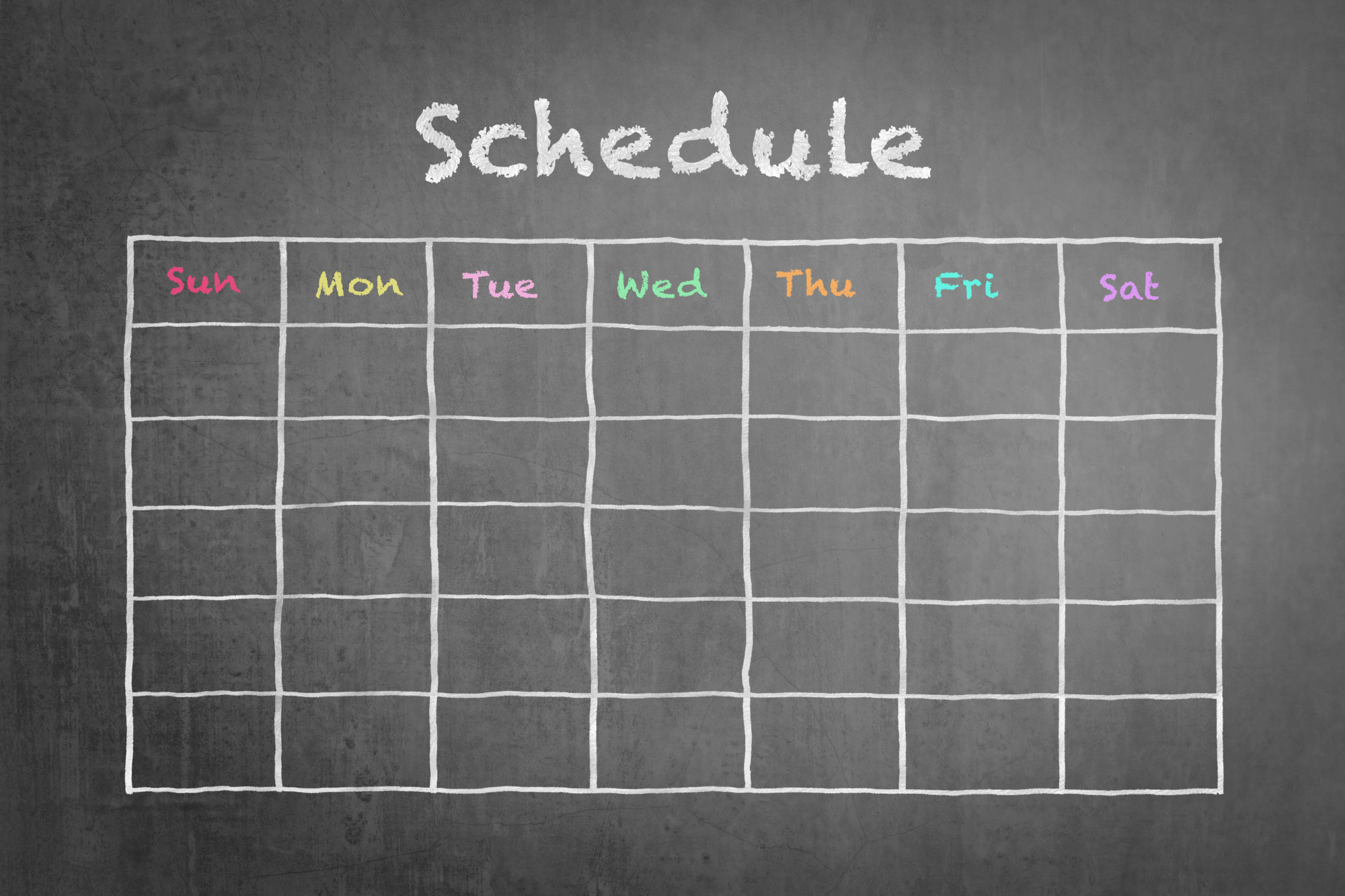 work schedule